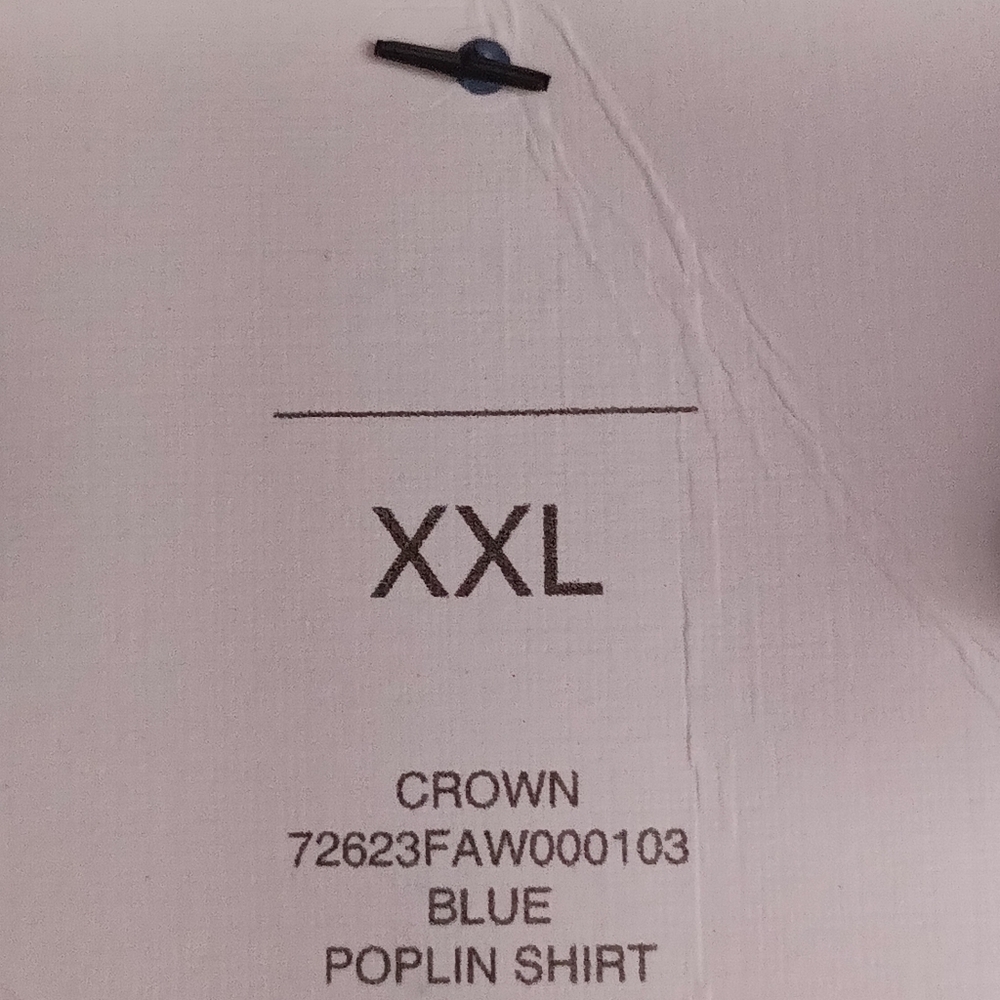 🆕 Crown & Ivy Poplin Ruffle Button Down Top - Picture 11 of 11